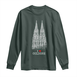 Cologne Cathedral Lover Vintage Köln German Skyline Long Sleeve Shirt