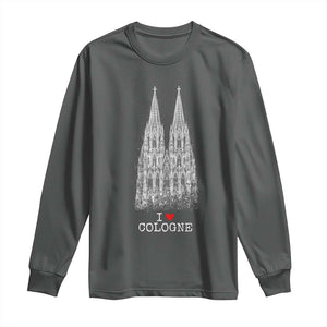 Cologne Cathedral Lover Vintage Köln German Skyline Long Sleeve Shirt