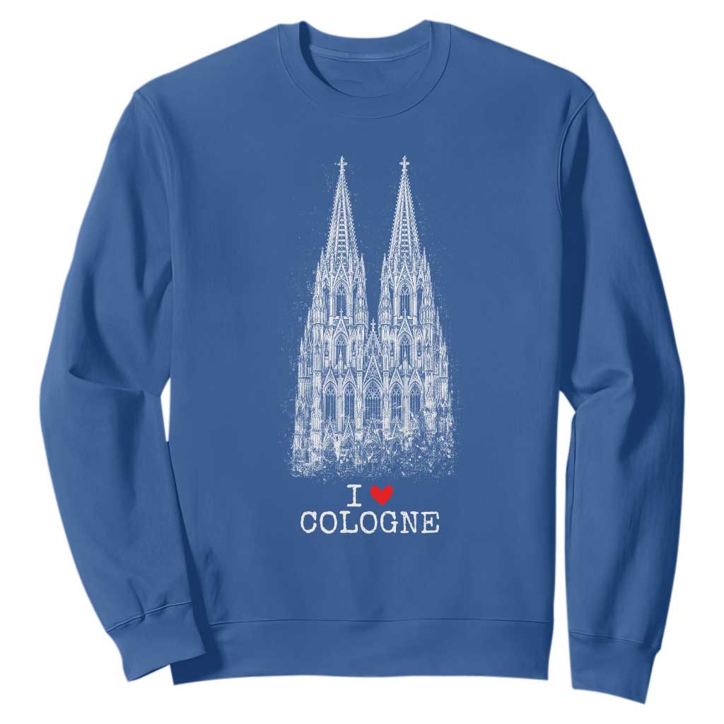Cologne Cathedral Lover Vintage Köln German Skyline Sweatshirt