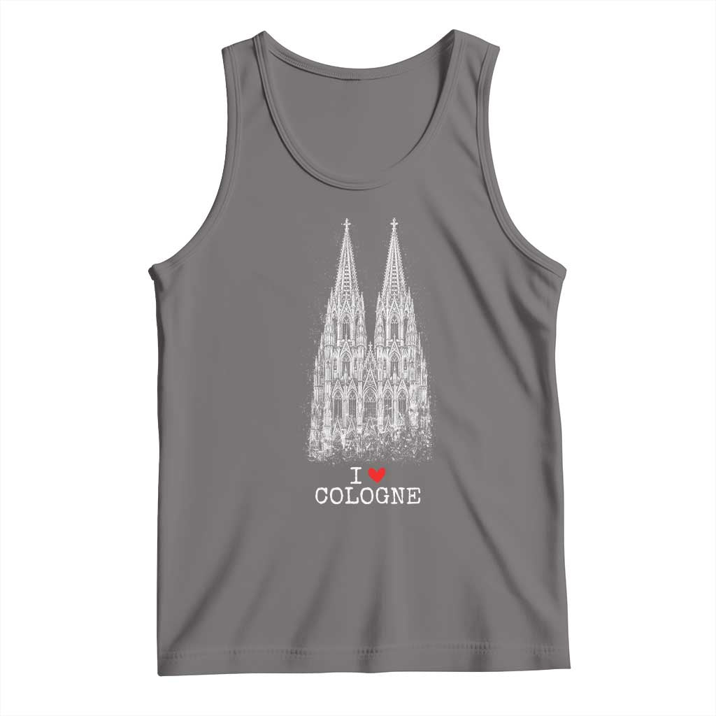 Cologne Cathedral Lover Vintage Köln German Skyline Tank Top