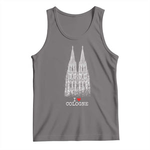 Cologne Cathedral Lover Vintage Köln German Skyline Tank Top