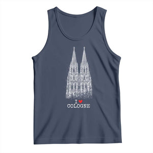 Cologne Cathedral Lover Vintage Köln German Skyline Tank Top