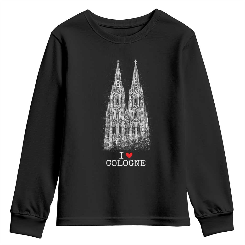 Cologne Cathedral Lover Vintage Köln German Skyline Youth Sweatshirt