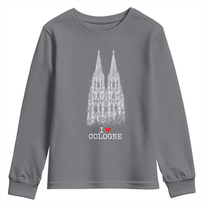 Cologne Cathedral Lover Vintage Köln German Skyline Youth Sweatshirt