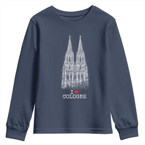 Cologne Cathedral Lover Vintage Köln German Skyline Youth Sweatshirt