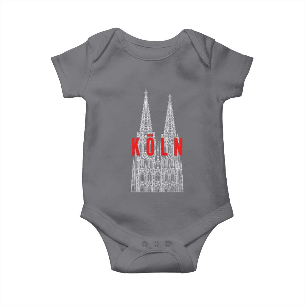 Cologne Cathedral Silhouette Köln German Graphic Baby Onesie