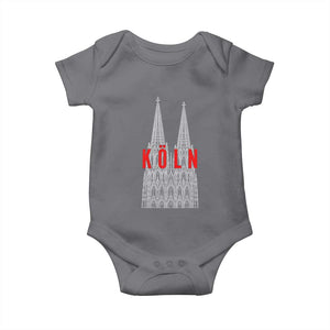 Cologne Cathedral Silhouette Köln German Graphic Baby Onesie