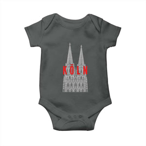 Cologne Cathedral Silhouette Köln German Graphic Baby Onesie