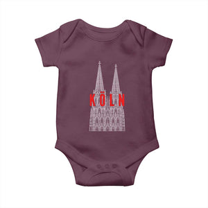 Cologne Cathedral Silhouette Köln German Graphic Baby Onesie