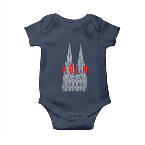 Cologne Cathedral Silhouette Köln German Graphic Baby Onesie