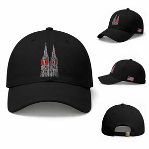 Cologne Cathedral Silhouette Köln German Graphic Baseball Cap