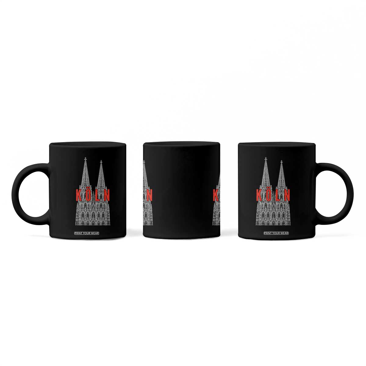 Cologne Cathedral Silhouette Köln German Graphic Coffee Mug