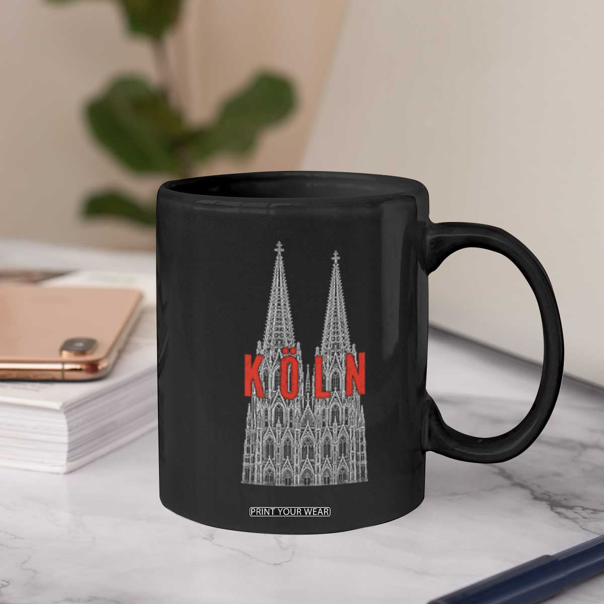 Cologne Cathedral Silhouette Köln German Graphic Coffee Mug