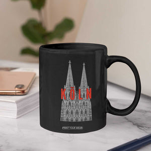 Cologne Cathedral Silhouette Köln German Graphic Coffee Mug