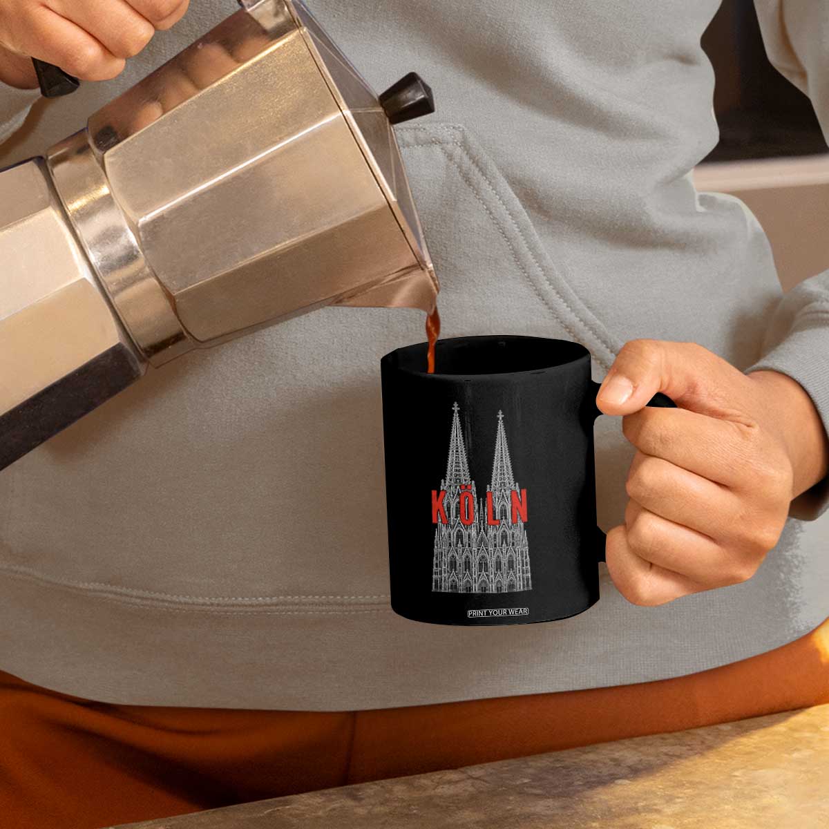 Cologne Cathedral Silhouette Köln German Graphic Coffee Mug