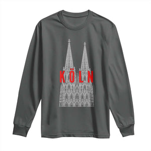 Cologne Cathedral Silhouette Köln German Graphic Long Sleeve Shirt