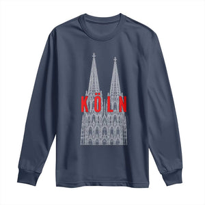 Cologne Cathedral Silhouette Köln German Graphic Long Sleeve Shirt