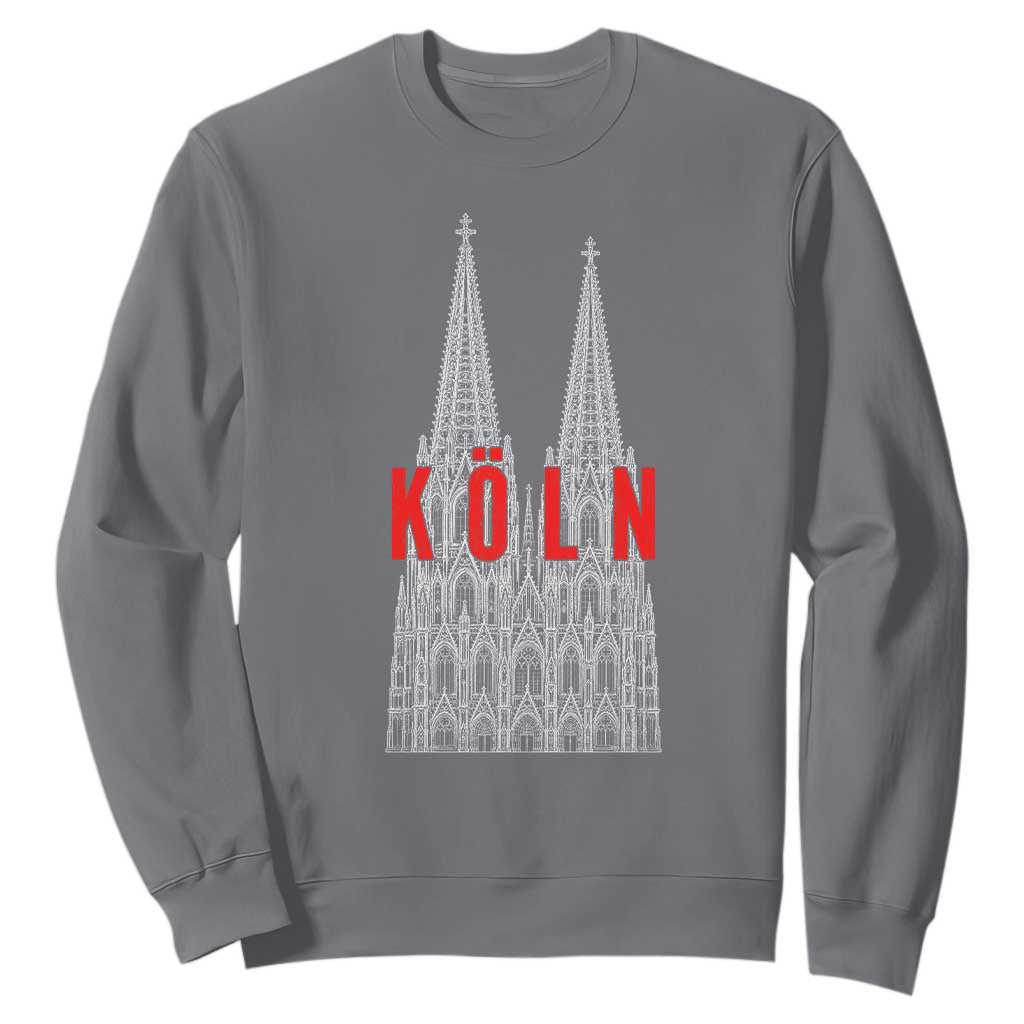 Cologne Cathedral Silhouette Köln German Graphic Sweatshirt