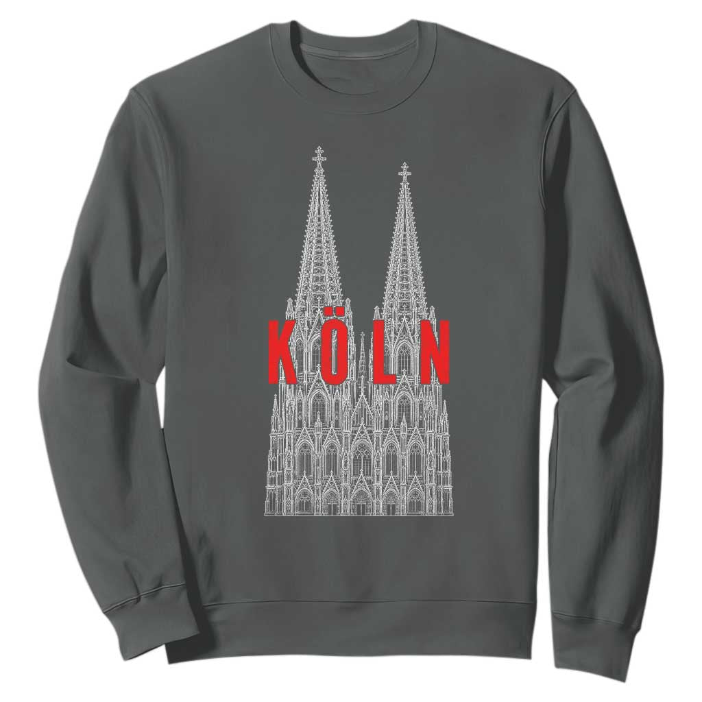 Cologne Cathedral Silhouette Köln German Graphic Sweatshirt