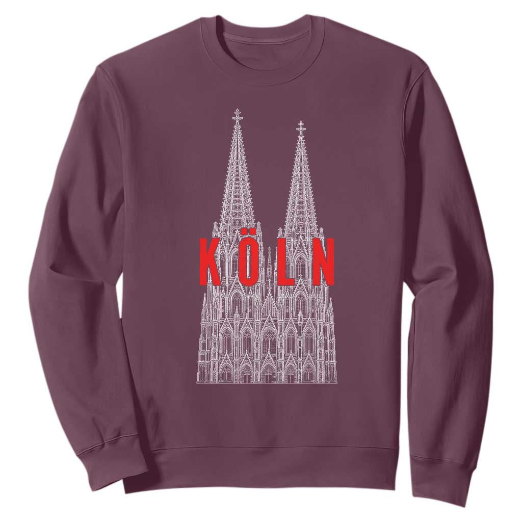 Cologne Cathedral Silhouette Köln German Graphic Sweatshirt