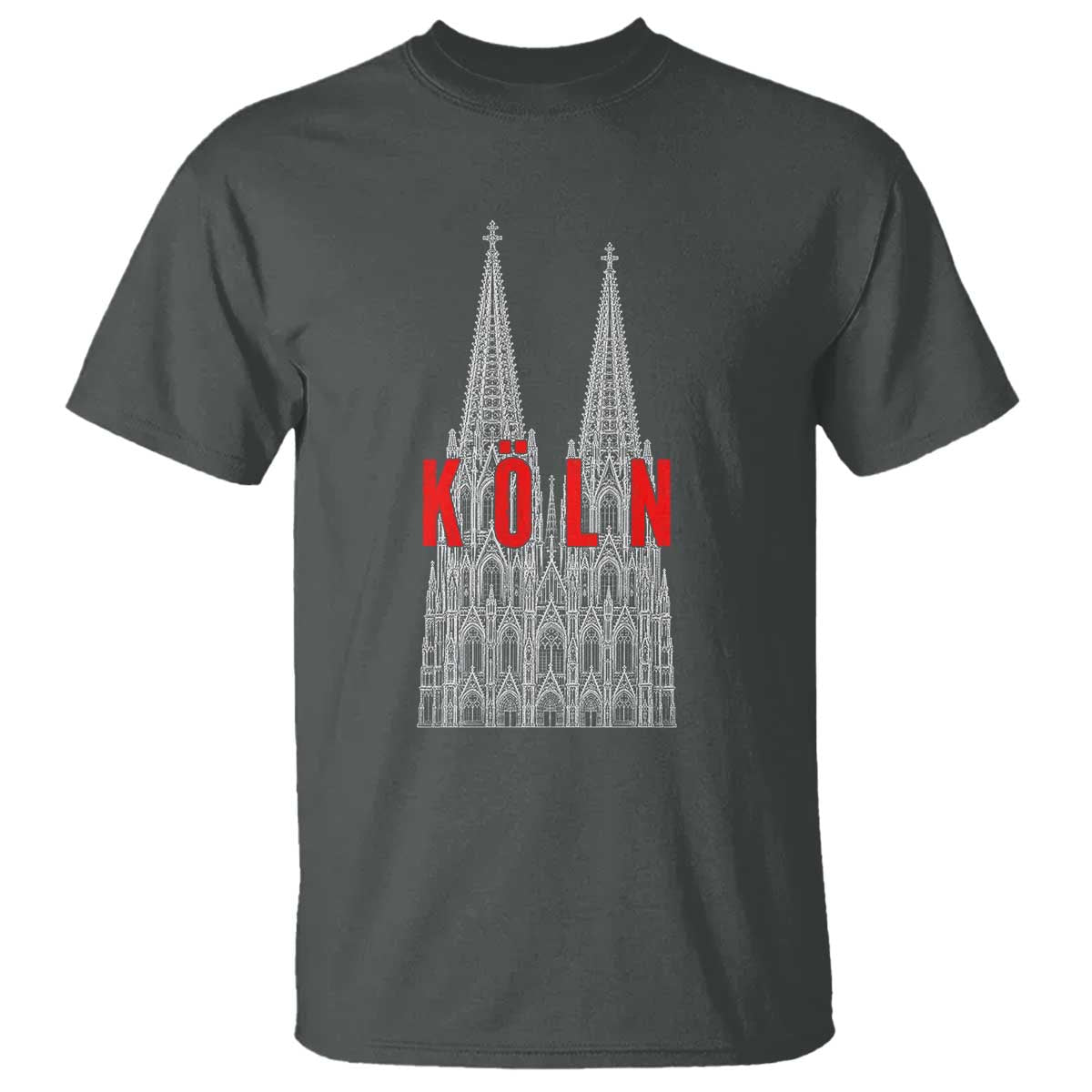 Cologne Cathedral Silhouette Köln German Graphic T Shirt