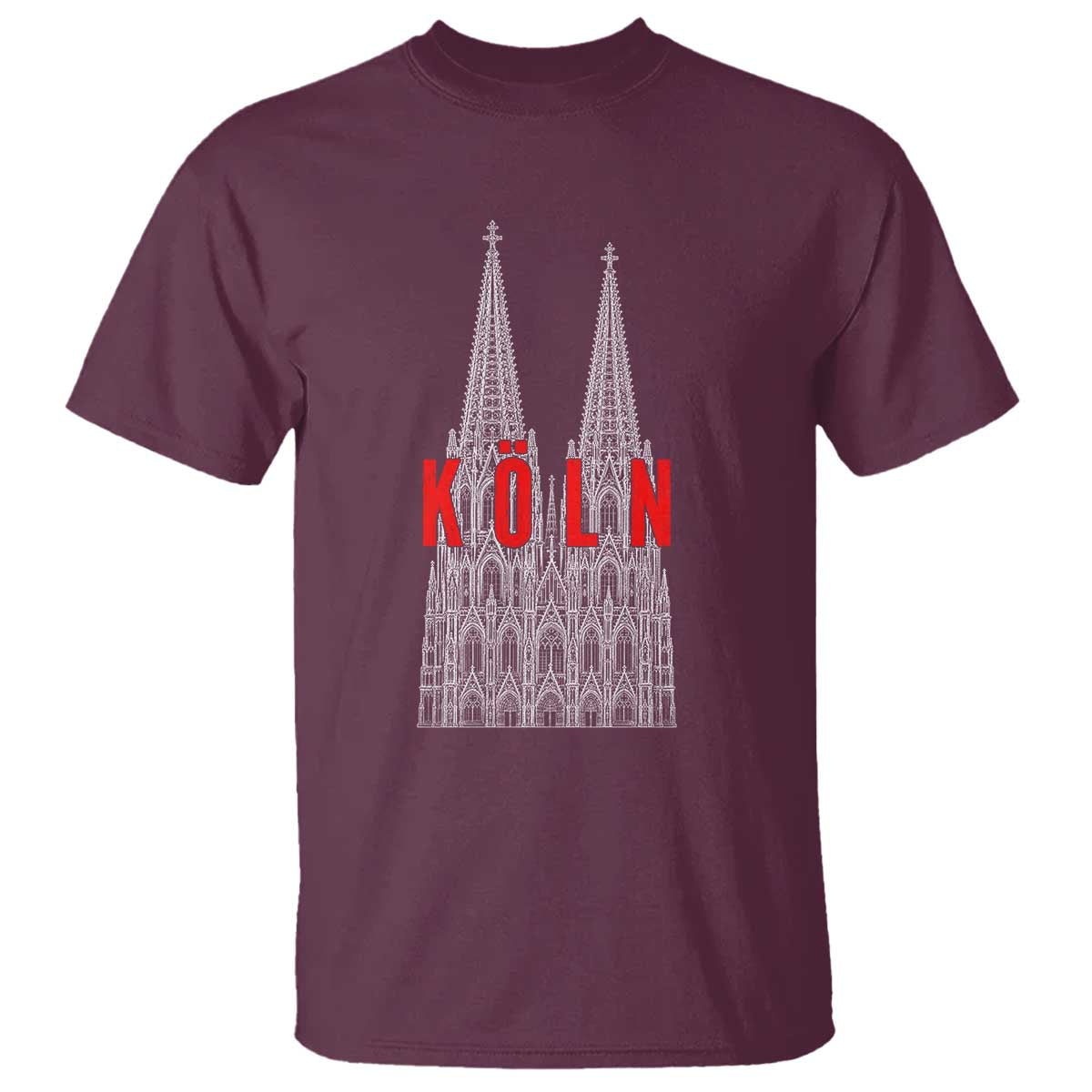 Cologne Cathedral Silhouette Köln German Graphic T Shirt
