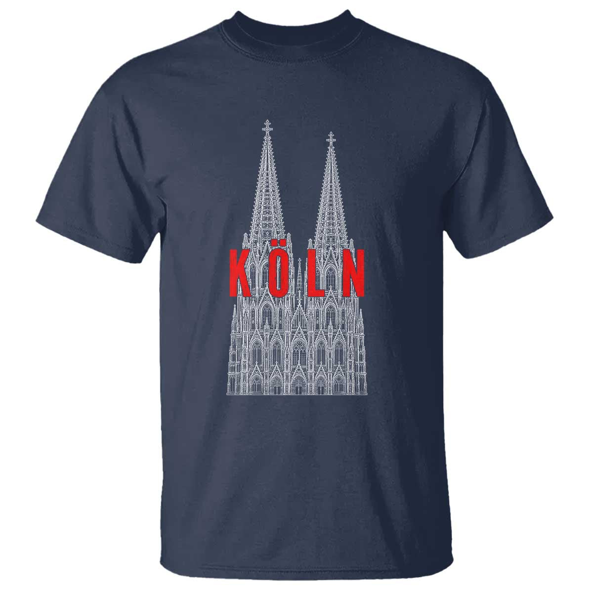 Cologne Cathedral Silhouette Köln German Graphic T Shirt