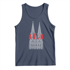 Cologne Cathedral Silhouette Köln German Graphic Tank Top