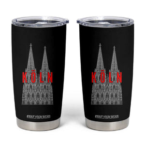 Cologne Cathedral Silhouette Köln German Graphic Tumbler Cup