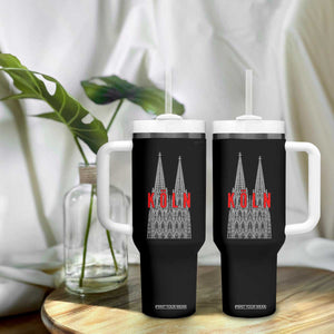 Cologne Cathedral Silhouette Köln German Graphic Tumbler With Handle