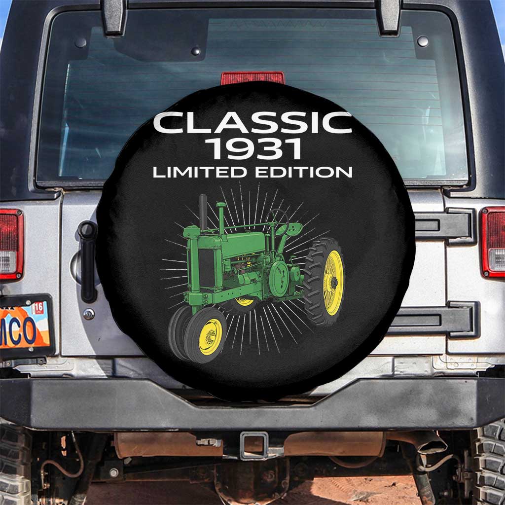95th Birthday 1931 Limited Edition Classic Farm Tractor Spare Tire Cover