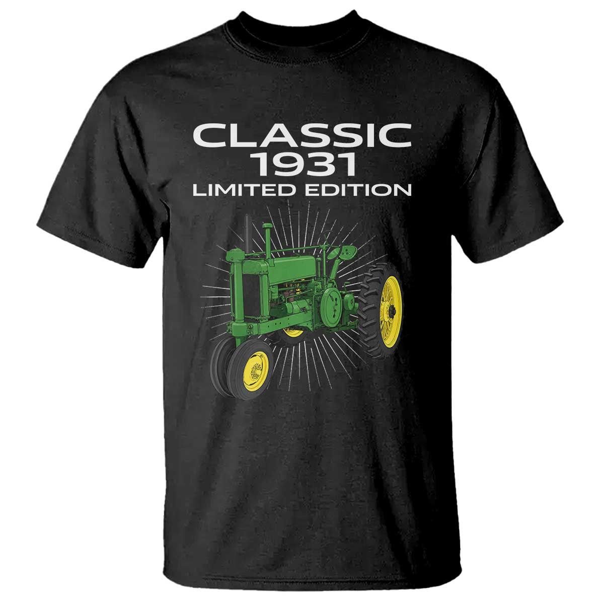 95th Birthday 1931 Limited Edition Classic Farm Tractor T Shirt