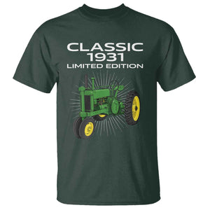 95th Birthday 1931 Limited Edition Classic Farm Tractor T Shirt
