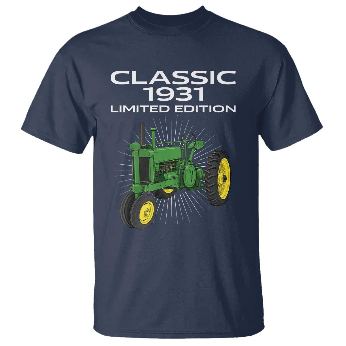 95th Birthday 1931 Limited Edition Classic Farm Tractor T Shirt