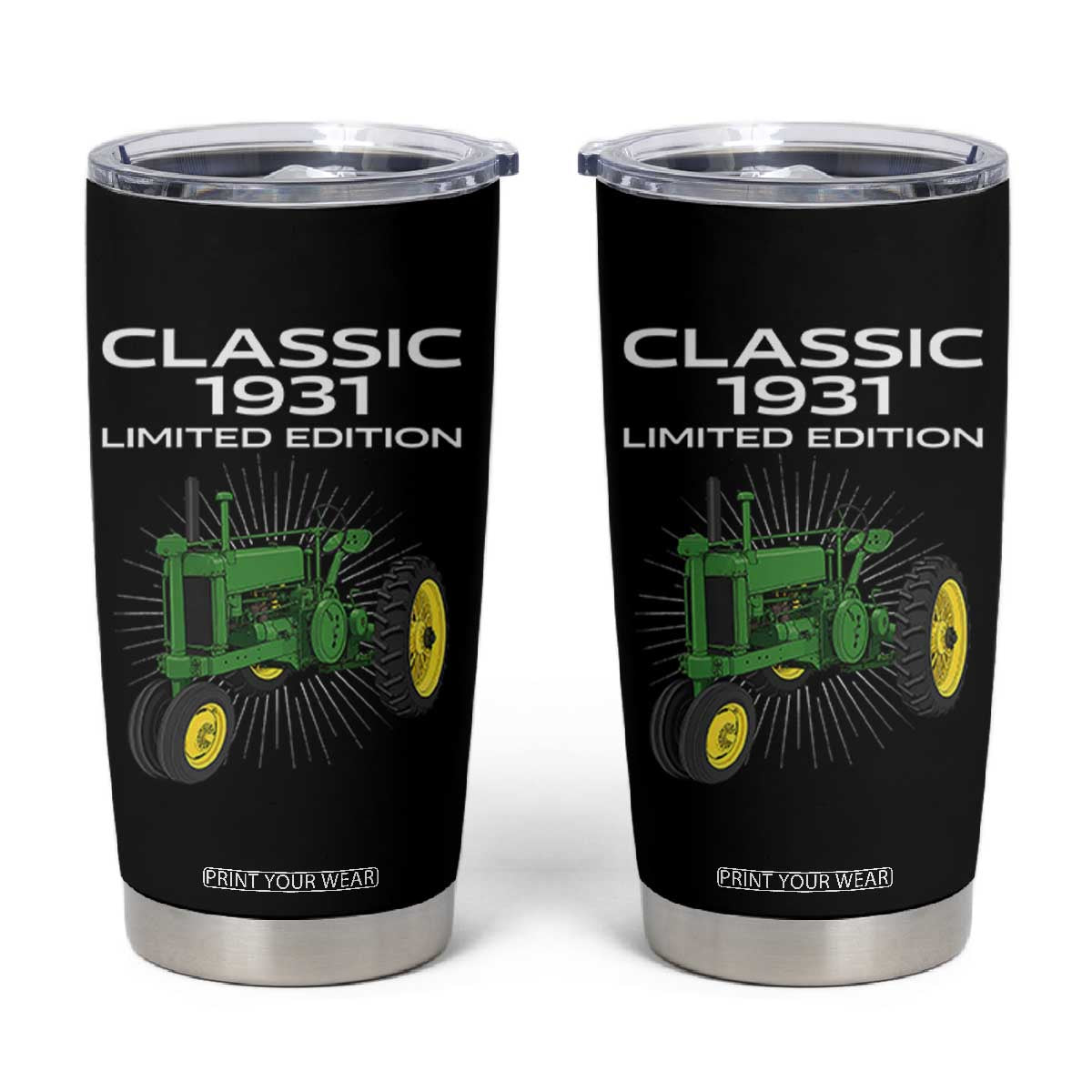 95th Birthday 1931 Limited Edition Classic Farm Tractor Tumbler Cup