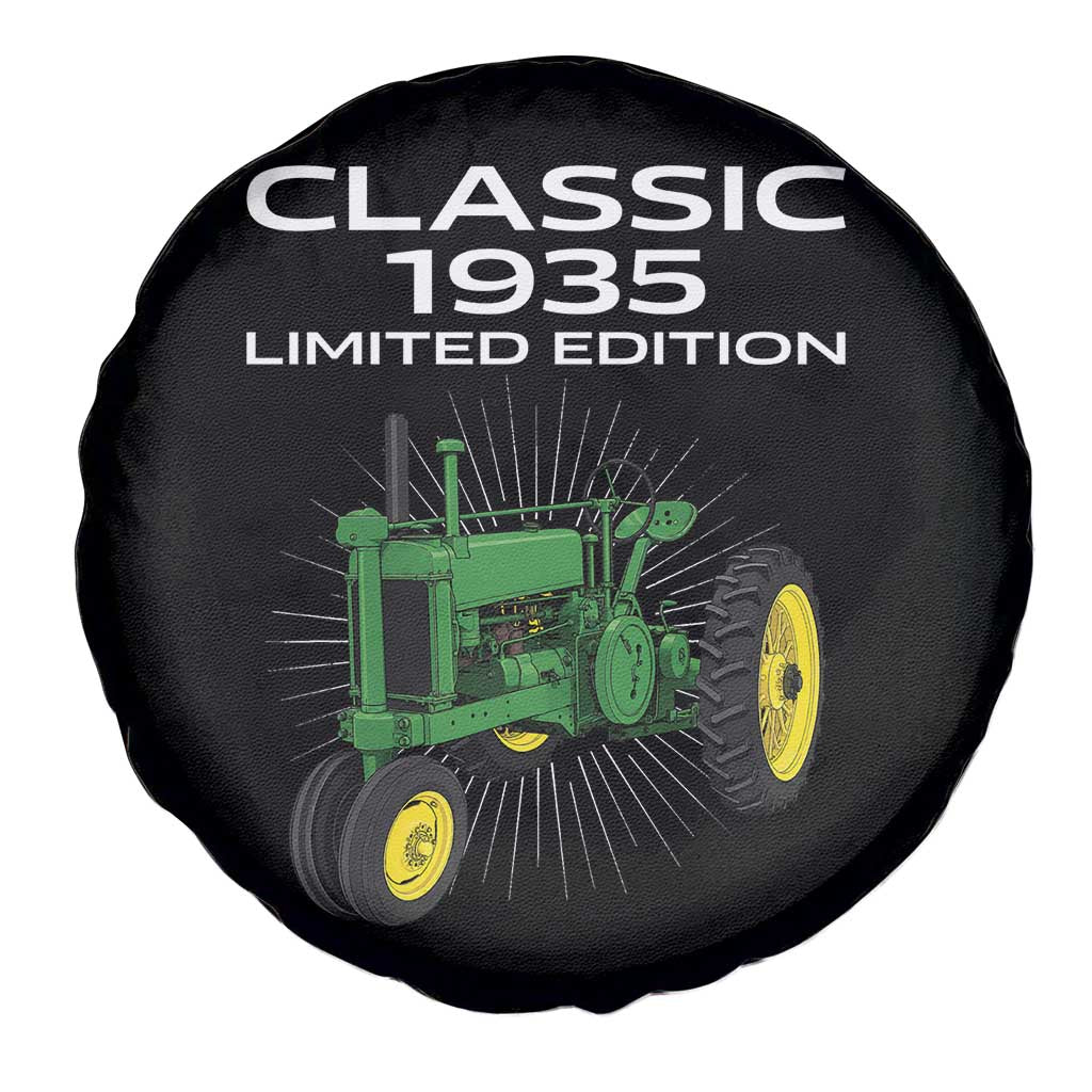 91st Birthday 1935 Limited Edition Classic Farm Tractor Spare Tire Cover