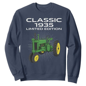 91st Birthday 1935 Limited Edition Classic Farm Tractor Sweatshirt