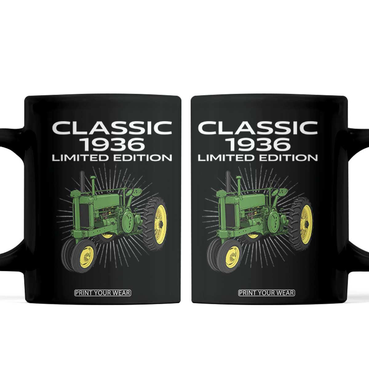 90th Birthday 1936 Limited Edition Classic Farm Tractor Coffee Mug