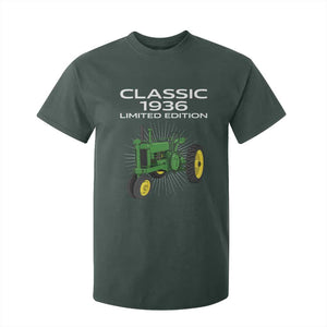 90th Birthday 1936 Limited Edition Classic Farm Tractor T Shirt For Kid