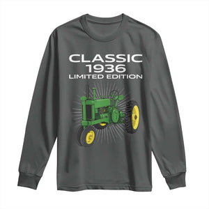 90th Birthday 1936 Limited Edition Classic Farm Tractor Long Sleeve Shirt
