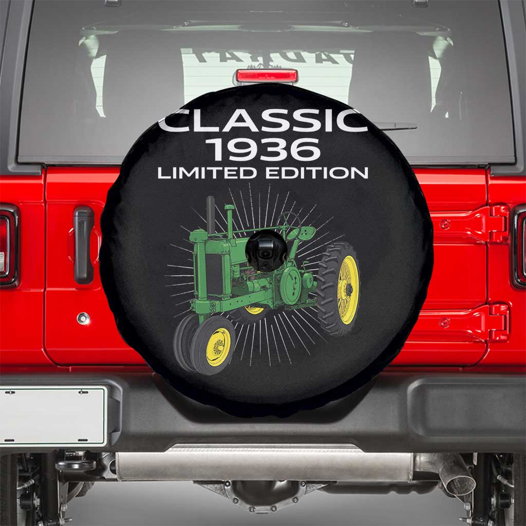 90th Birthday 1936 Limited Edition Classic Farm Tractor Spare Tire Cover