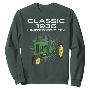 90th Birthday 1936 Limited Edition Classic Farm Tractor Sweatshirt
