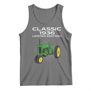 90th Birthday 1936 Limited Edition Classic Farm Tractor Tank Top