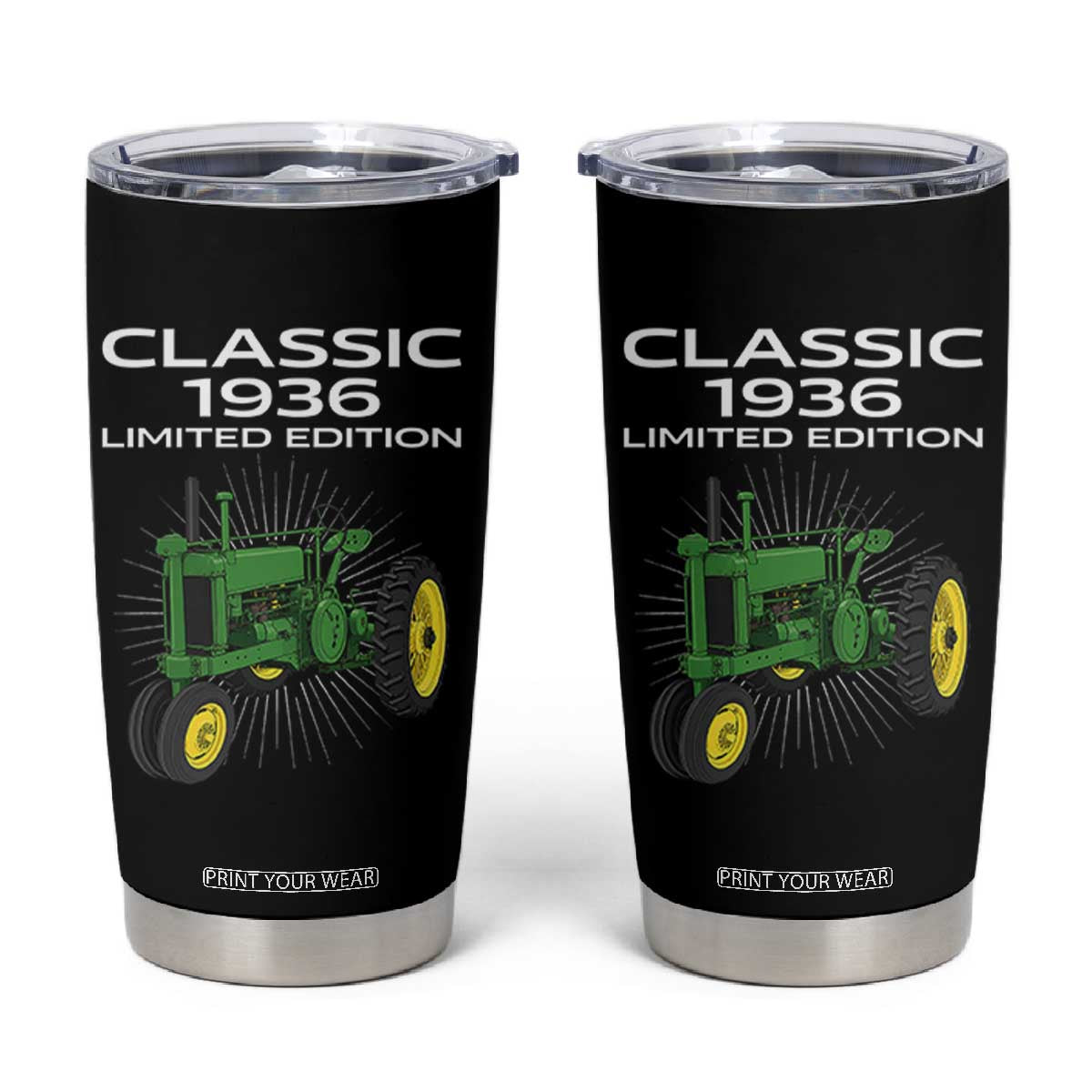 90th Birthday 1936 Limited Edition Classic Farm Tractor Tumbler Cup