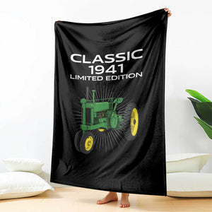 85th Birthday 1941 Limited Edition Classic Farm Tractor Throw Blanket