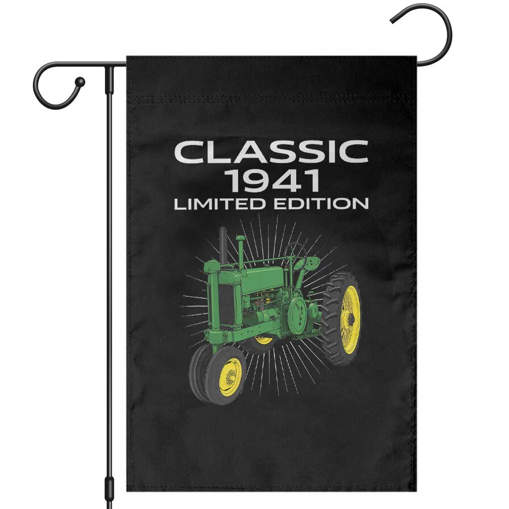 85th Birthday 1941 Limited Edition Classic Farm Tractor Garden Flag