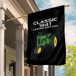 85th Birthday 1941 Limited Edition Classic Farm Tractor Garden Flag