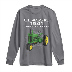 85th Birthday 1941 Limited Edition Classic Farm Tractor Long Sleeve Shirt