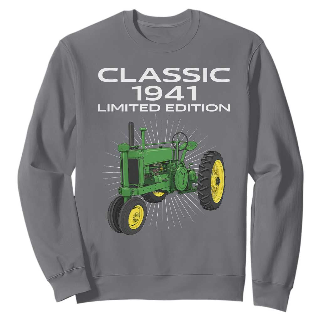 85th Birthday 1941 Limited Edition Classic Farm Tractor Sweatshirt