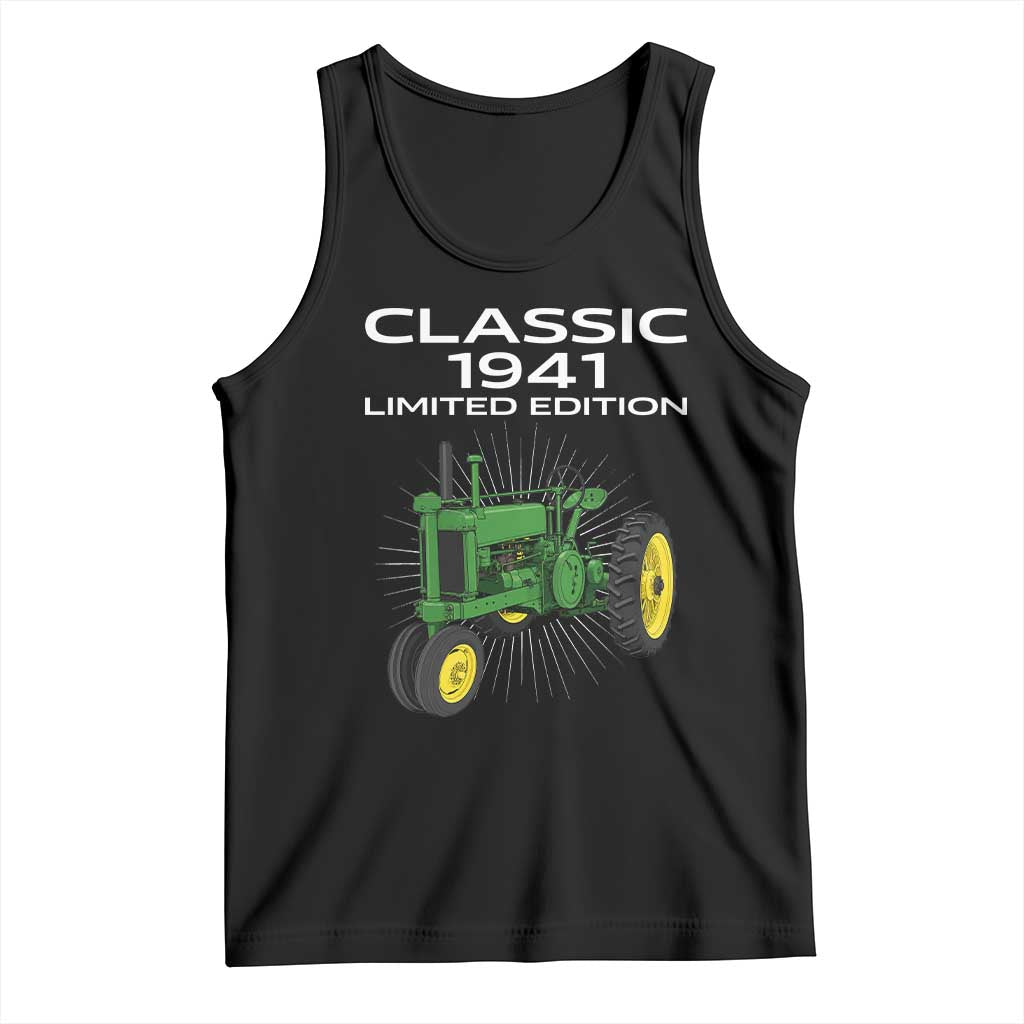85th Birthday 1941 Limited Edition Classic Farm Tractor Tank Top